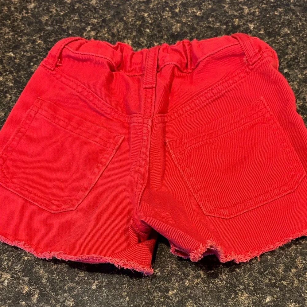 Red Shorts and Striped Top Set girls size 6 - Picture 7 of 7